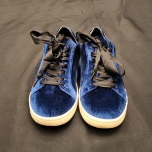 Sam Edelman " Marlow" Royal Blue Velour Sneakers